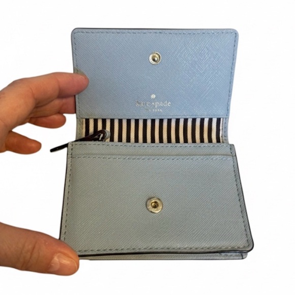 Kate Spade Blue Keychain Wallet - Picture 3 of 5